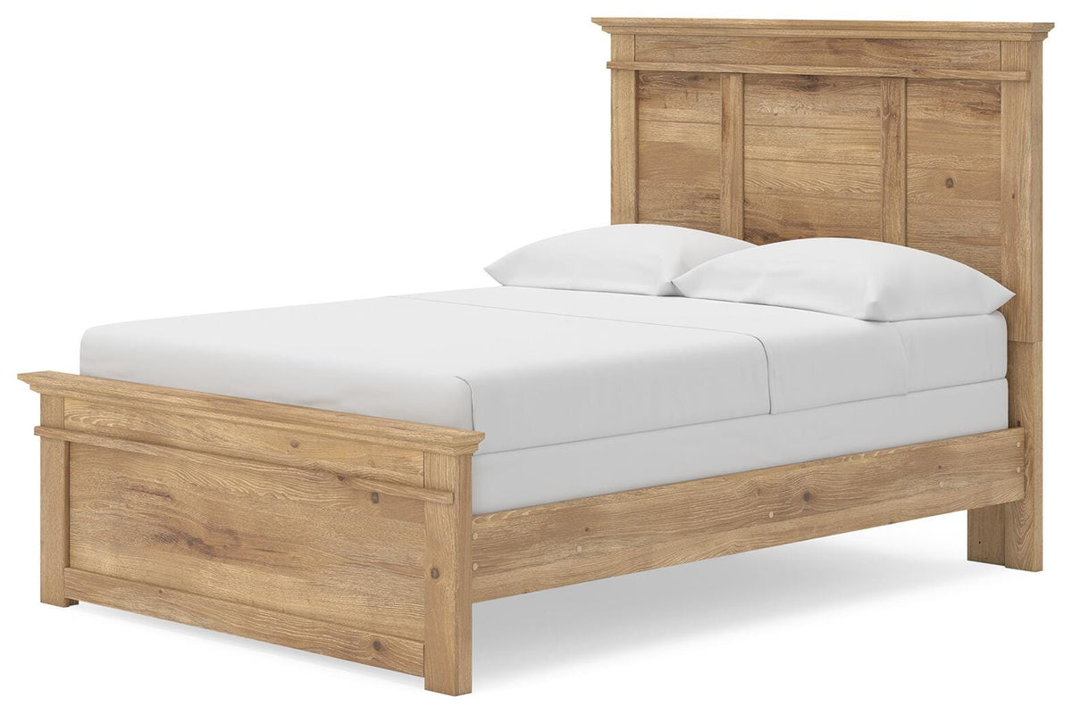 Makidern Full Panel Bed, Dresser and Mirror