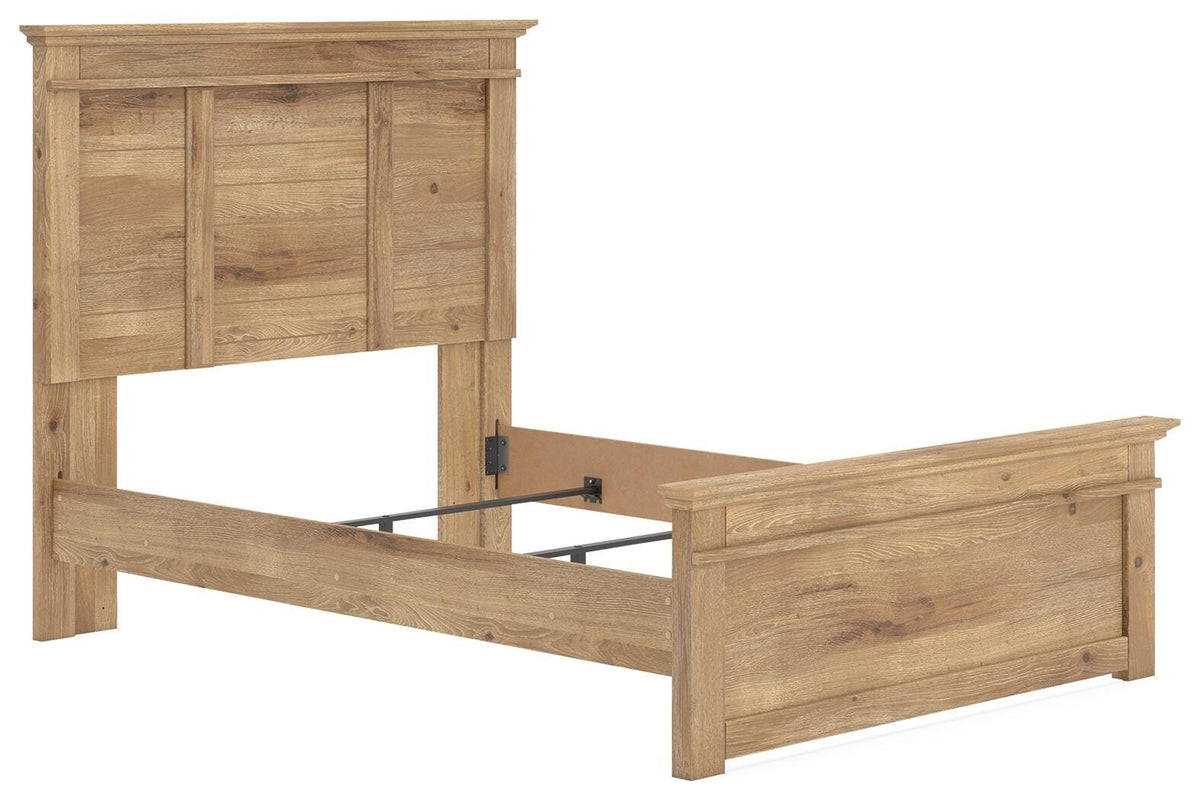 Makidern Full Panel Bed, Dresser and Mirror