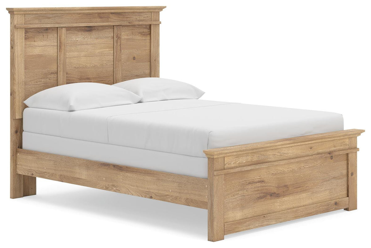 Makidern Full Panel Bed, Dresser and Mirror