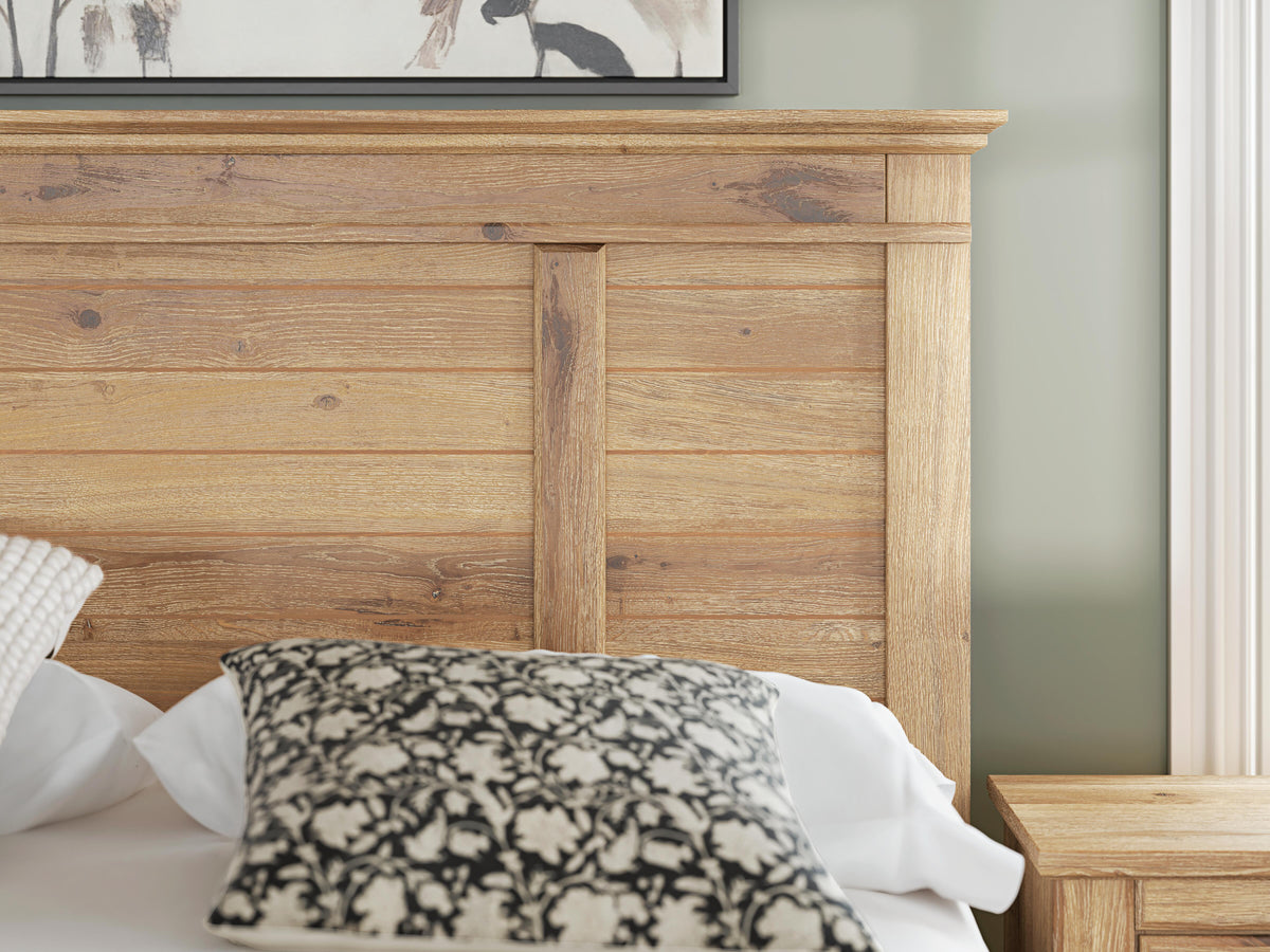 Makidern Full Panel Storage Bed, Dresser and Mirror