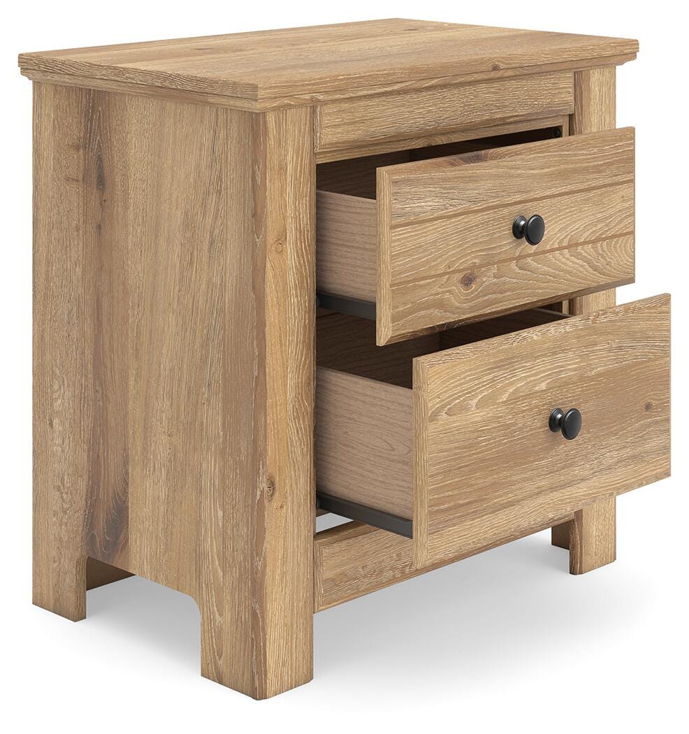 Makidern Two Drawer Night Stand