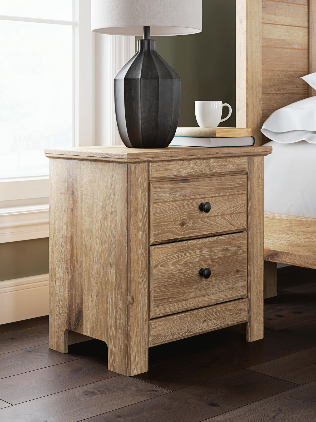 Makidern Two Drawer Night Stand
