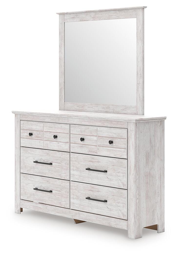 Makidern Queen Panel Bed, Dresser and Mirror