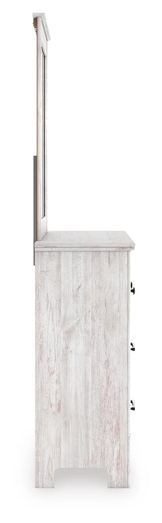 Makidern Queen Panel Bed, Dresser, Mirror and Nightstand