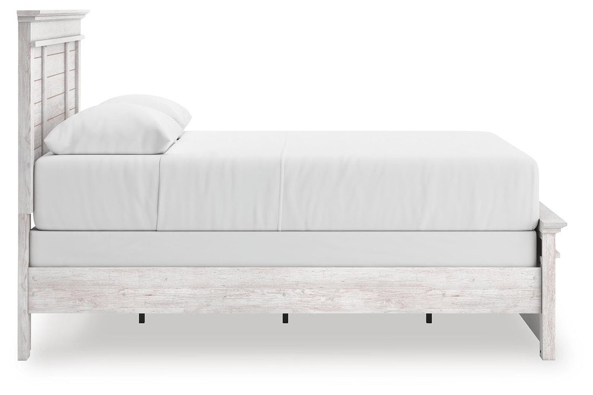 Makidern Queen Panel Bed, Dresser, Mirror and Nightstand