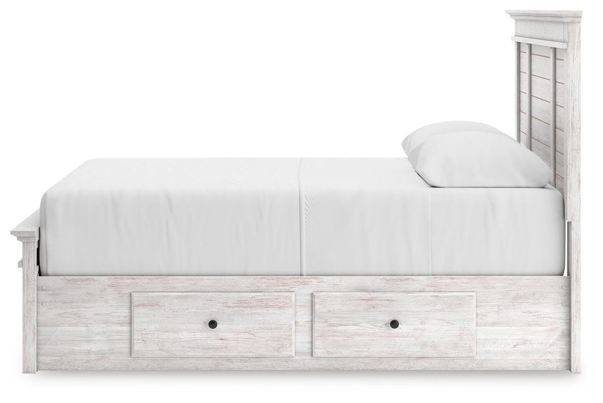 Makidern Queen Panel Storage Bed