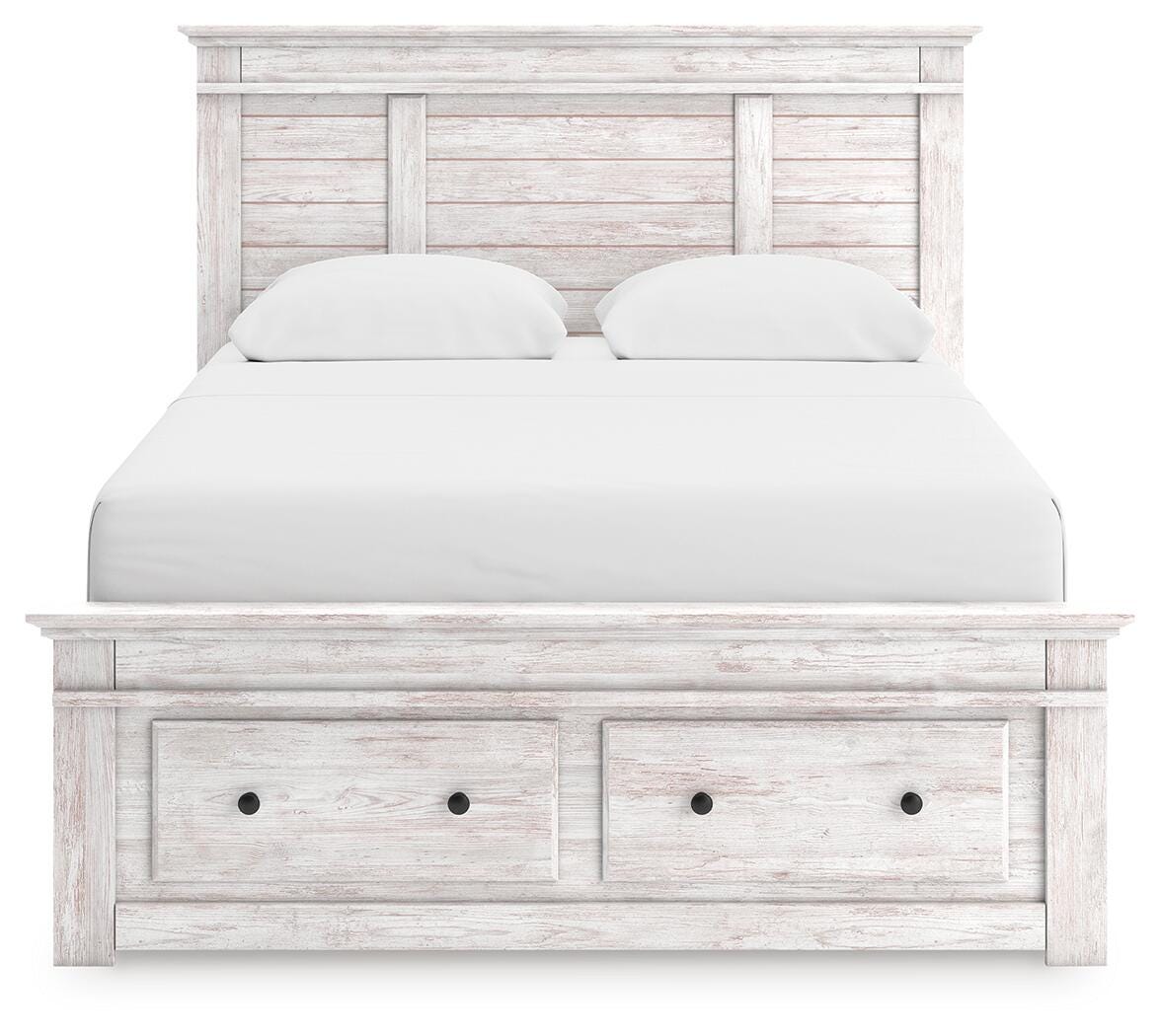 Makidern Queen Panel Storage Bed