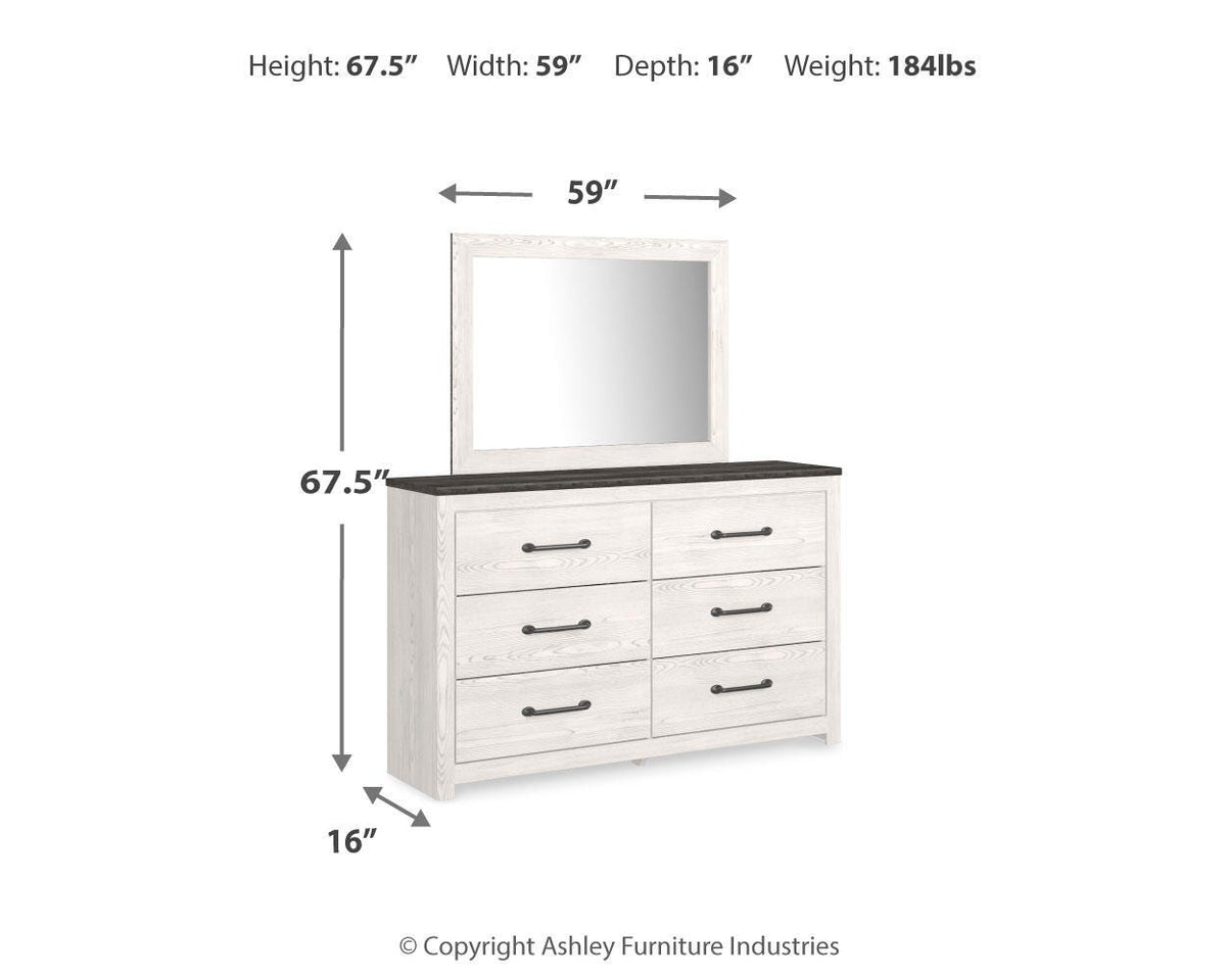 Gerridan Dresser, Mirror, Chest and Nightstand