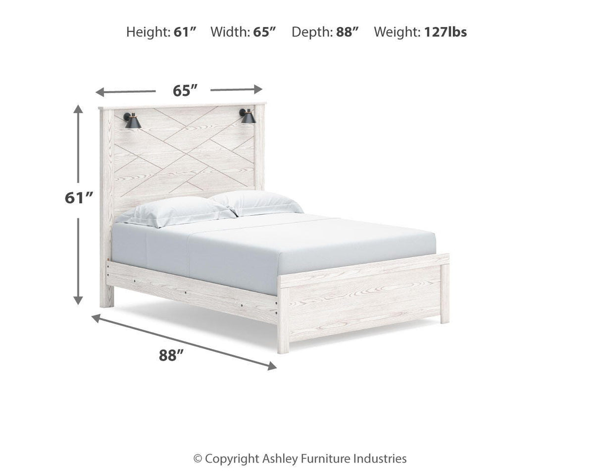 Gerridan Queen Panel Bed, Dresser, Mirror, Chest and Nightstand