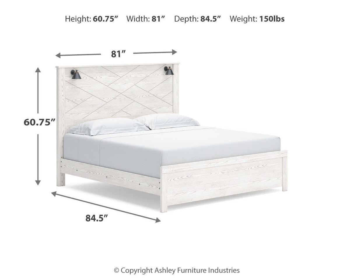 Gerridan King Panel Bed, Dresser and Mirror