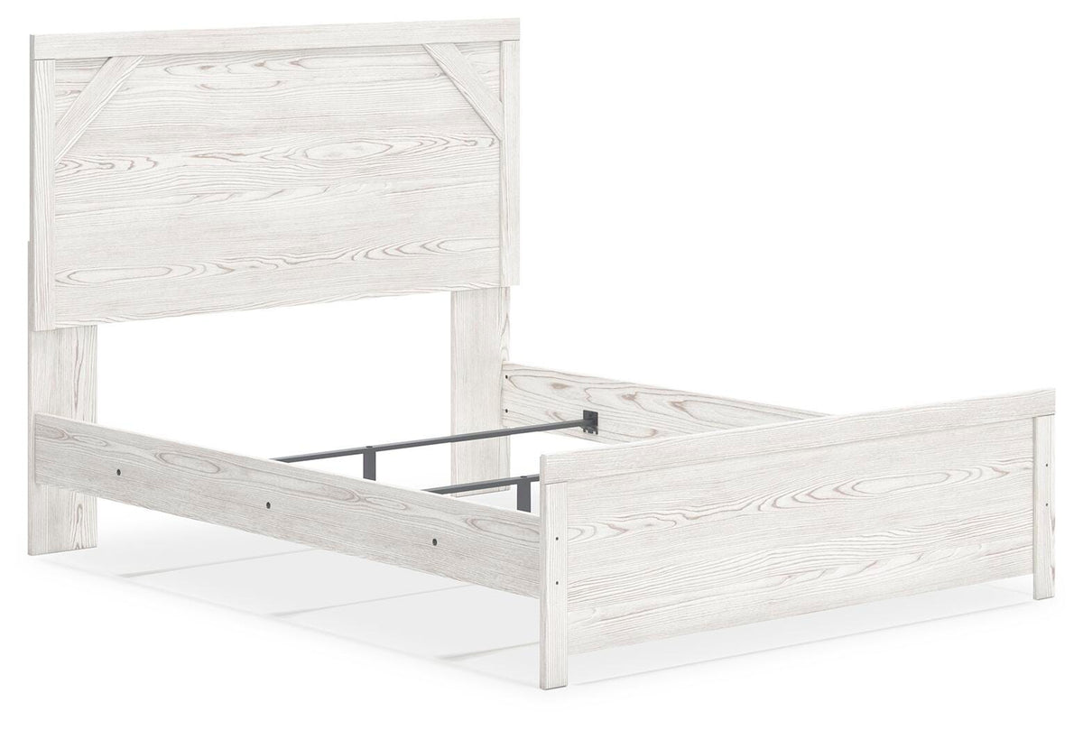 Gerridan Queen Bed with Mirrored Dresser and Nightstand