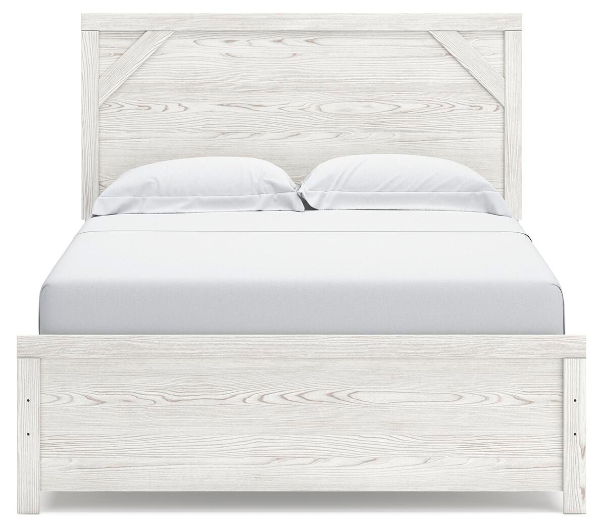 Gerridan Queen Bed with Mirrored Dresser and Nightstand