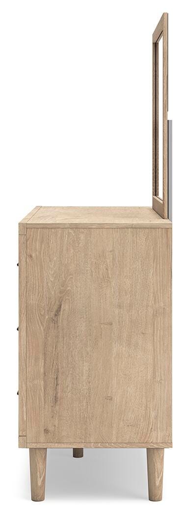 Cielden Panel Headboard Set - Queen, Dresser and Mirror