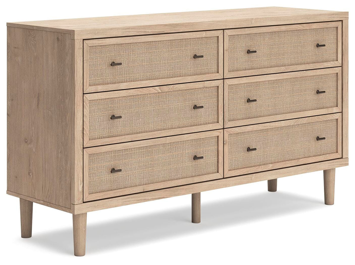 Cielden Upholstered Panel Bed Set - Dresser