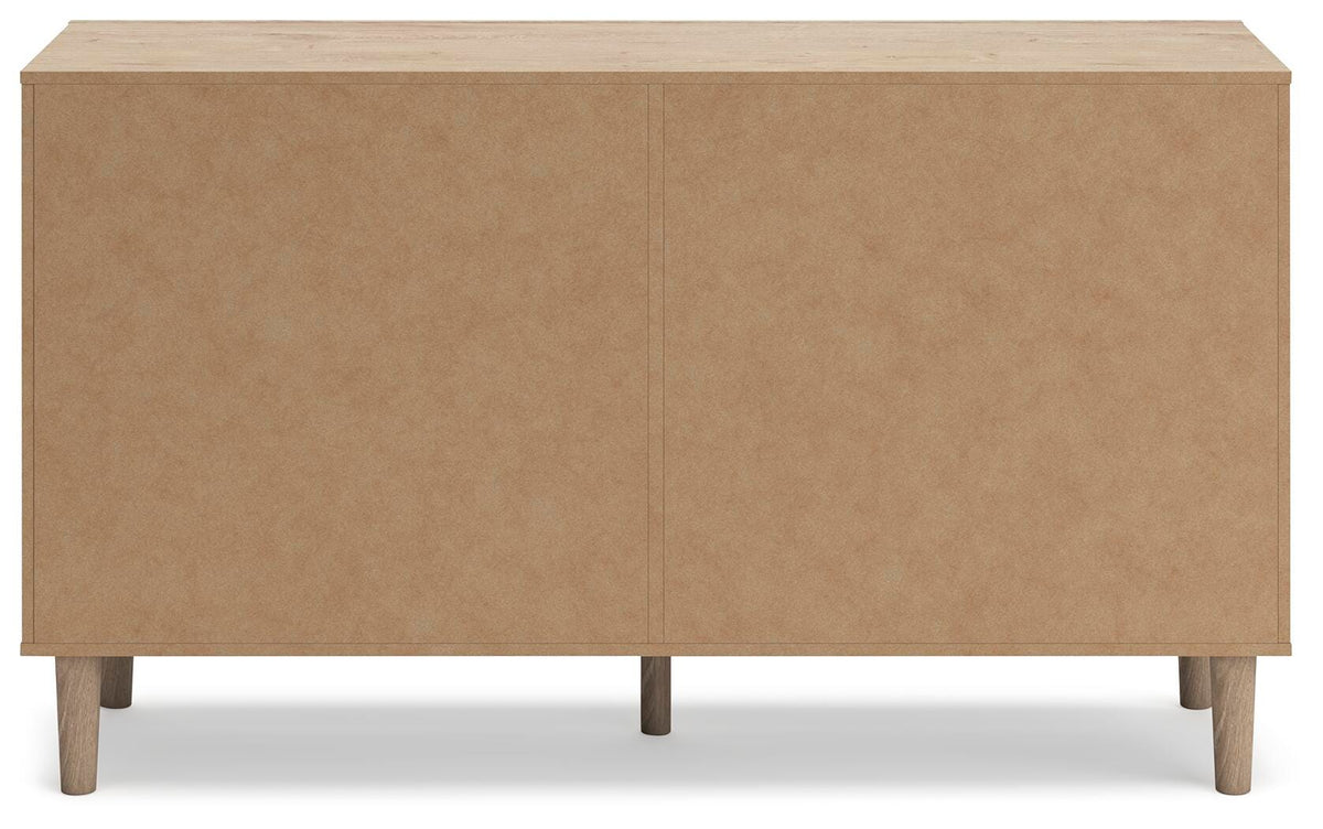 Cielden Upholstered Panel Bed Set - Dresser
