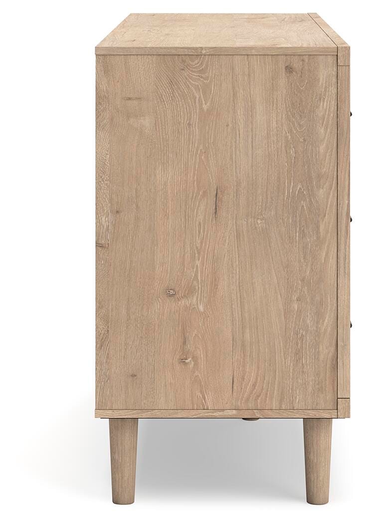 Cielden Queen Upholstered Bed, Dresser and 2 Nightstands