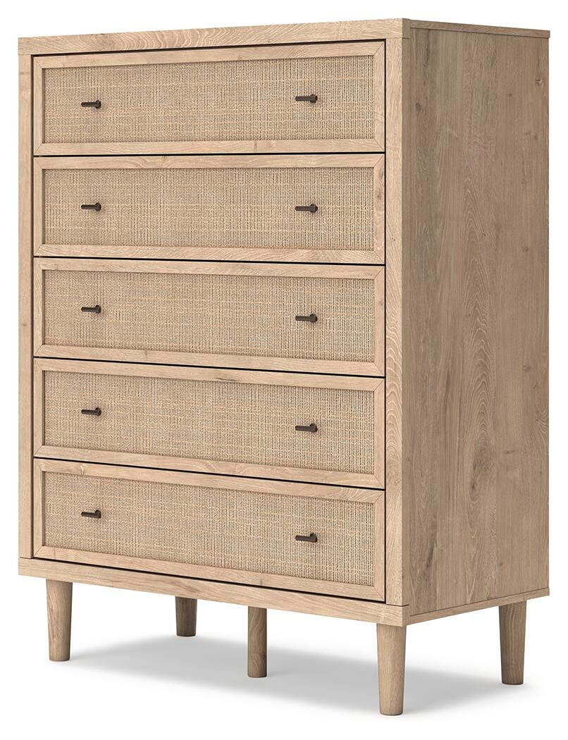 Cielden Panel Headboard Set - Full, Dresser, Mirror and Chest