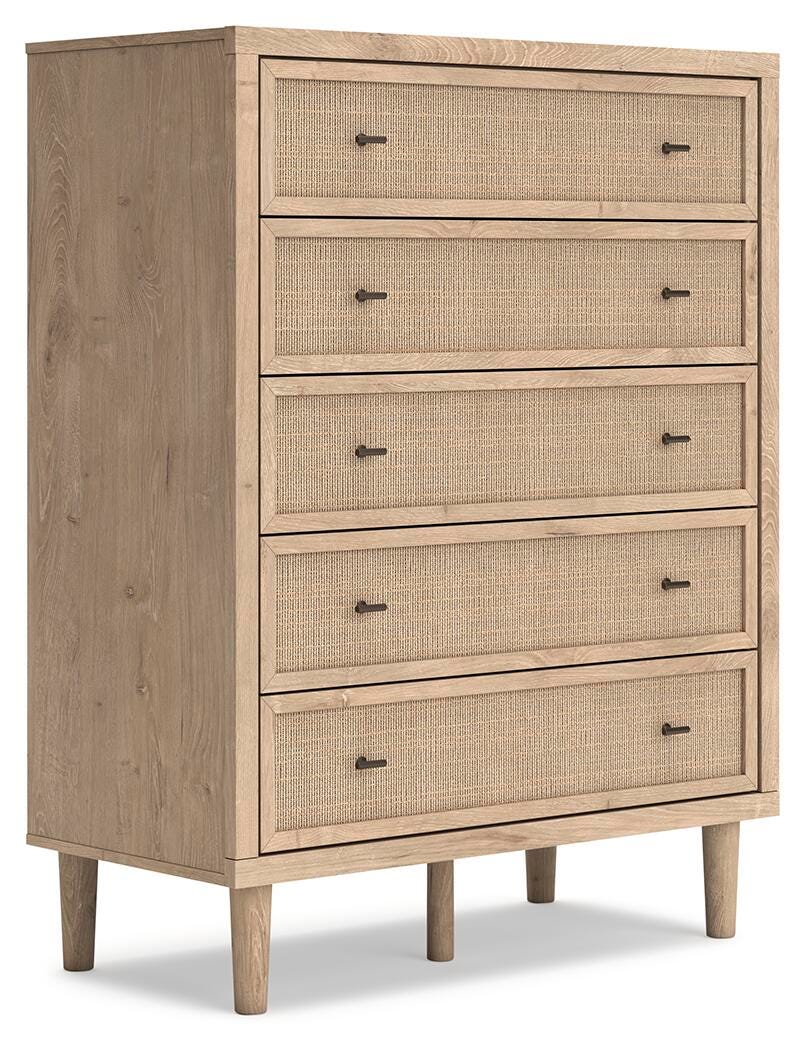 Cielden Panel Headboard Set - Full, Dresser, Mirror and Chest