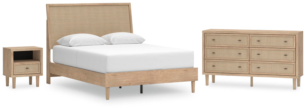 Cielden Panel Bed Set - Queen, Dresser and Nightstand