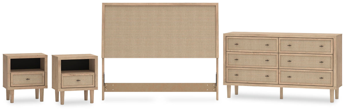 Cielden Panel Headboard Set - Queen, Dresser and 2 Nightstands