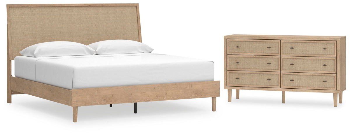 Cielden Panel Bed Set - King, Dresser