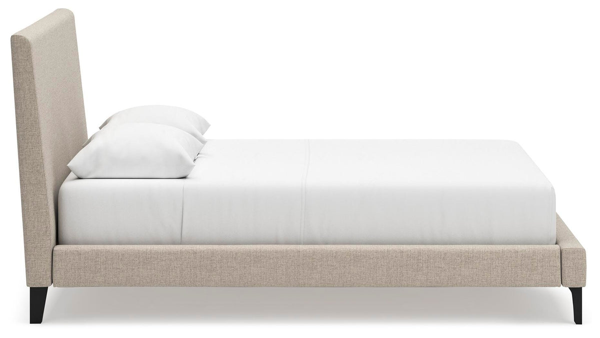 Cielden Queen Upholstered Bed, Dresser and Mirror