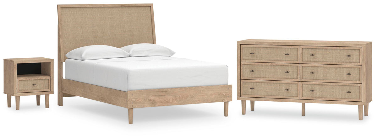 Cielden Panel Bed Set - Full, Dresser and Nightstand