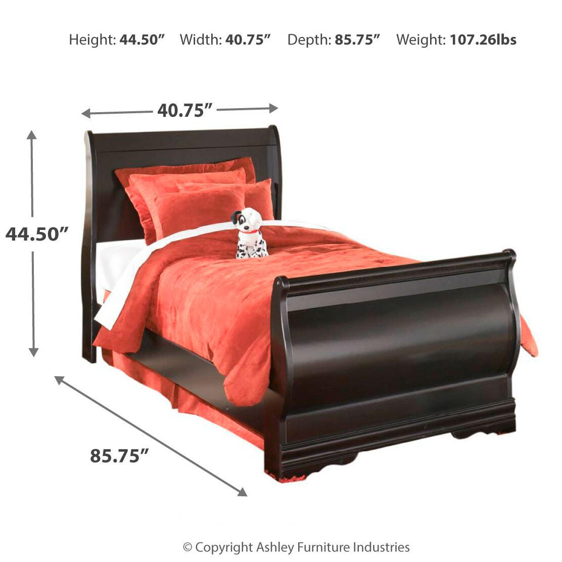 Huey Vineyard Queen Sleigh Bed