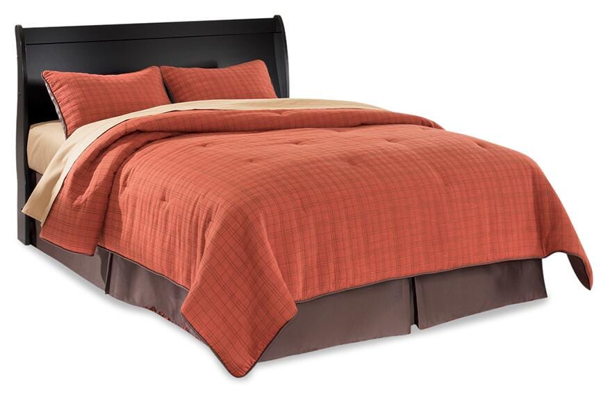 Huey Vineyard Sleigh Headboard - Queen
