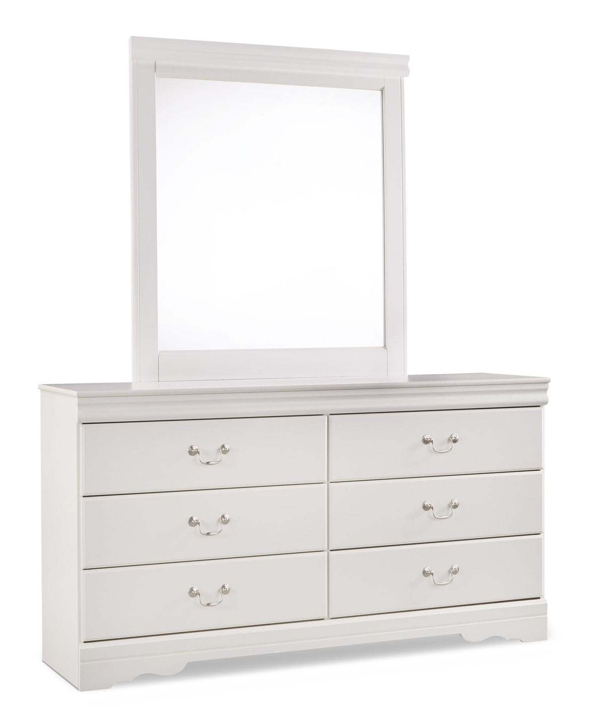 Anarasia Sleigh Headboard Set - Queen, Dresser and Mirror