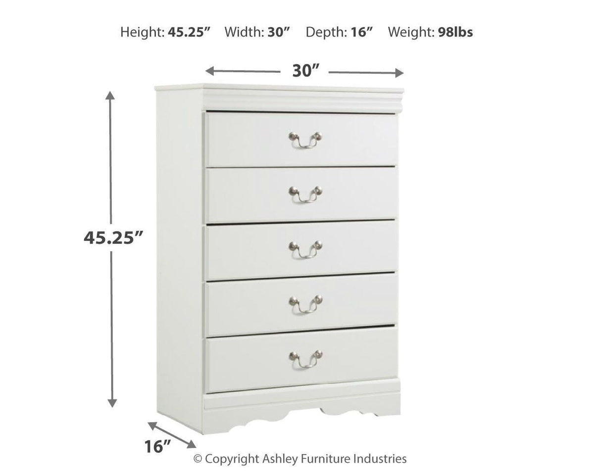 Anarasia Chest and 2 Nightstands