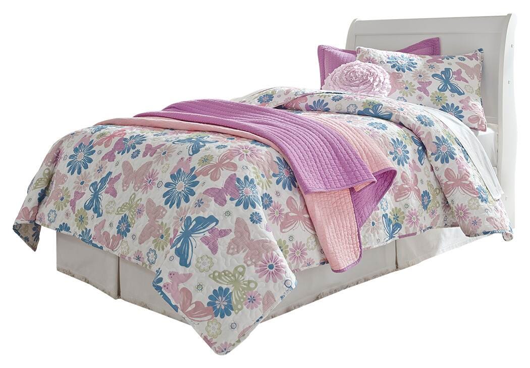 Anarasia Sleigh Headboard Set - Twin, Dresser