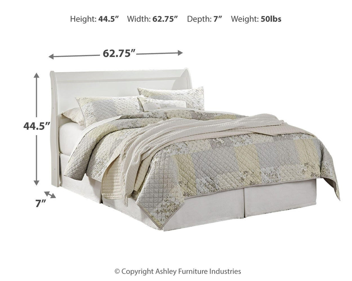 Anarasia Sleigh Headboard Set - Queen, Dresser