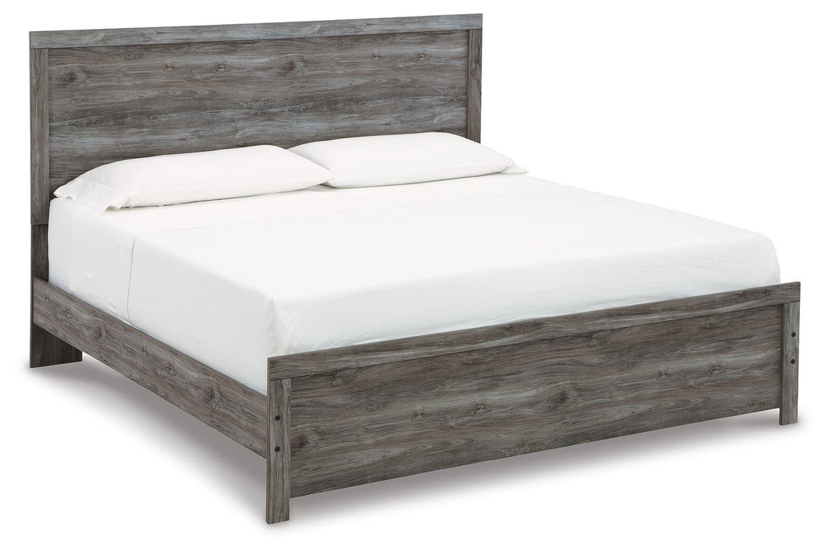 Bronyan King Panel Bed, Dresser, Mirror and Nightstand