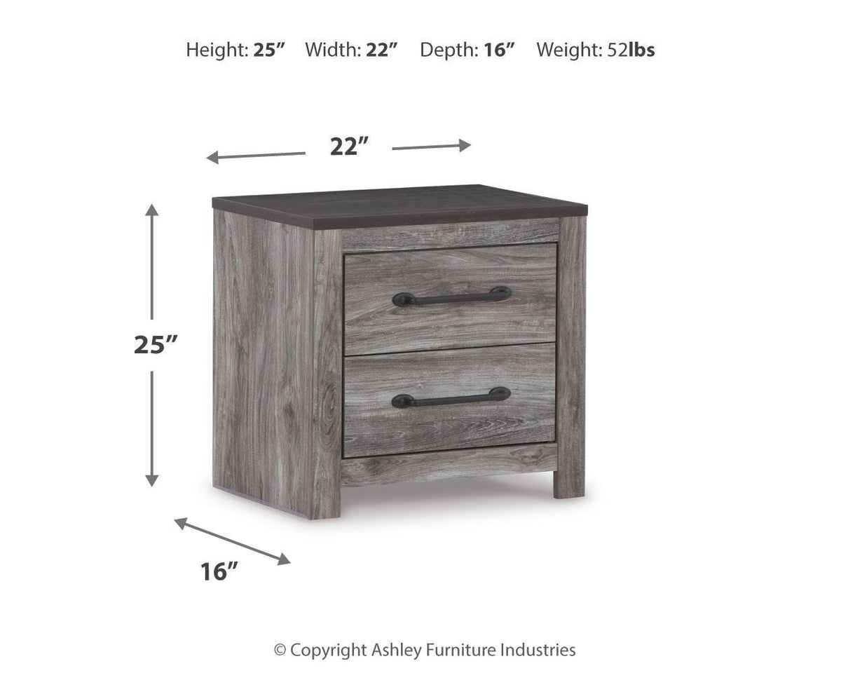 Bronyan Panel Bed Set - King, Mirrored Dresser and 2 Nightstands