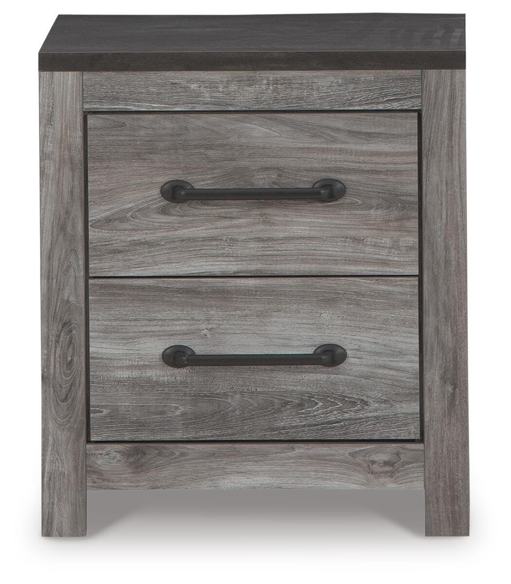 Bronyan Panel Bed Set - King, Mirrored Dresser and 2 Nightstands