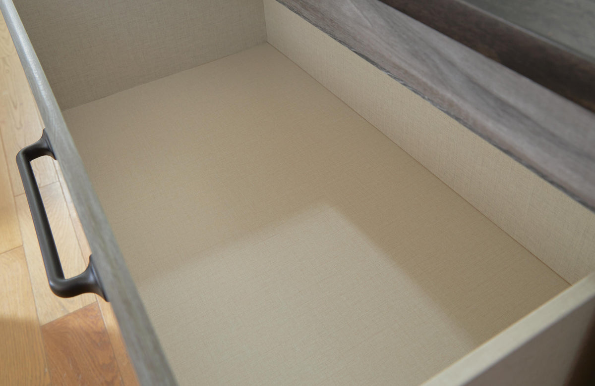 Bronyan Queen Panel Bed, Dresser, Mirror and Nightstand