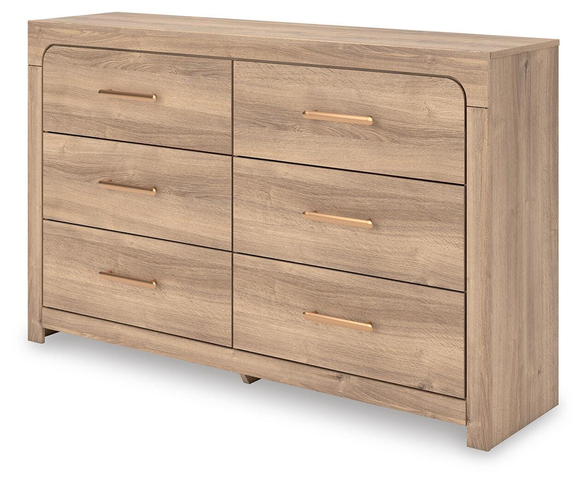 Kinlanni Upholstered Platform Bed Set - Queen, Dresser