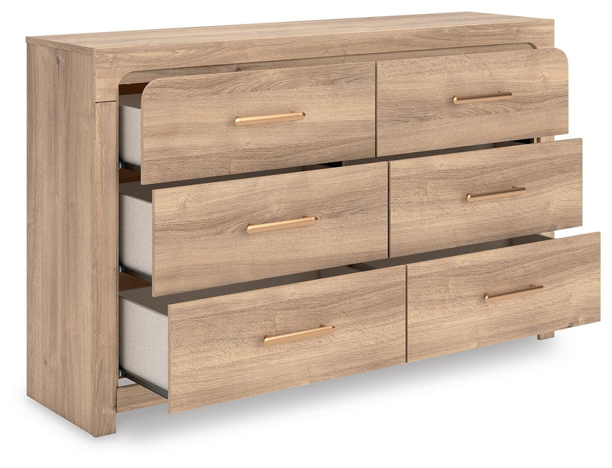 Kinlanni Upholstered Platform Bed Set - Queen, Dresser