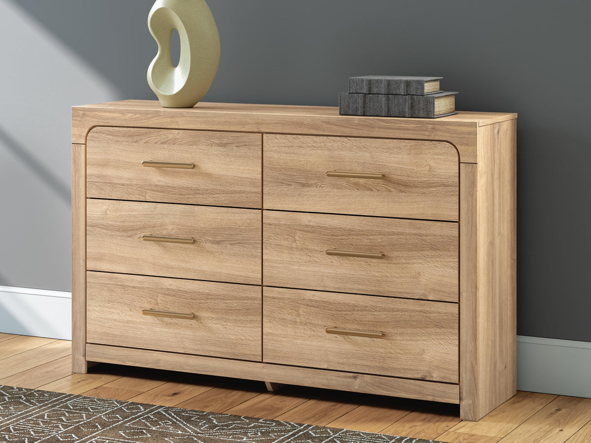Kinlanni Upholstered Platform Bed Set - Queen, Dresser