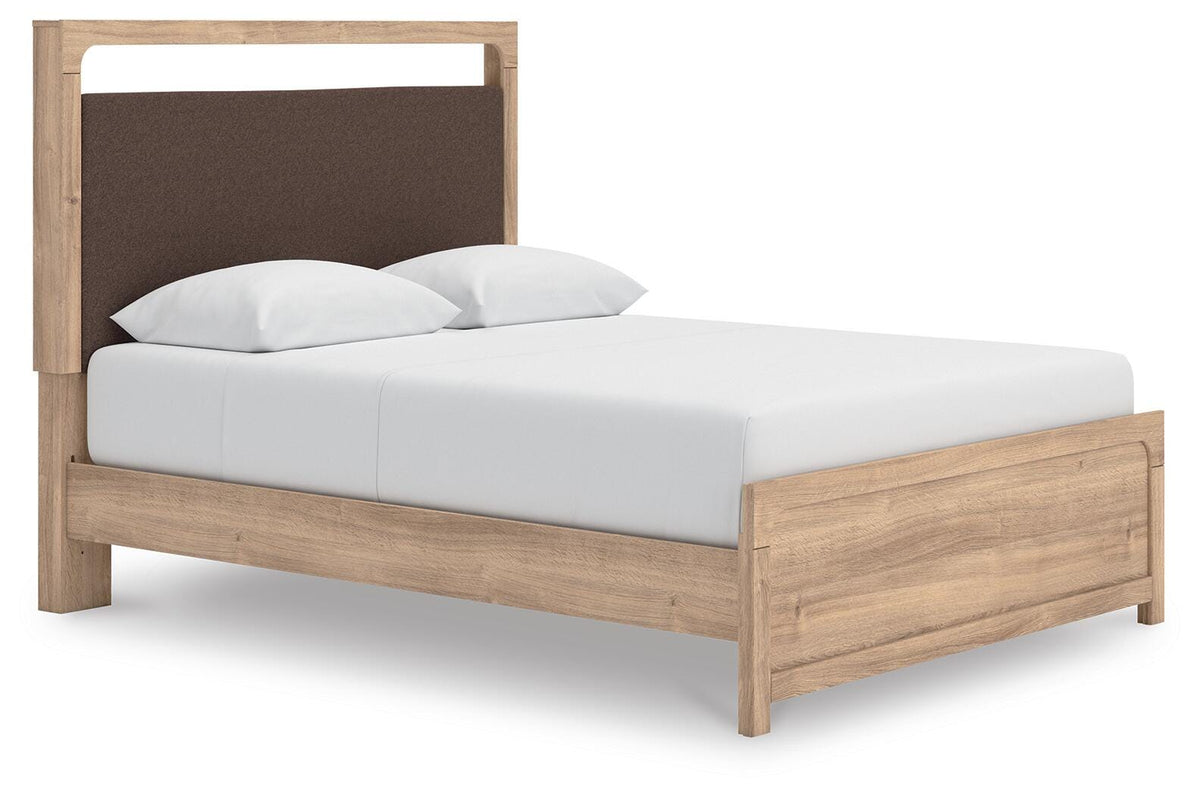 Kinlanni Upholstered Platform Bed Set - Queen, Dresser