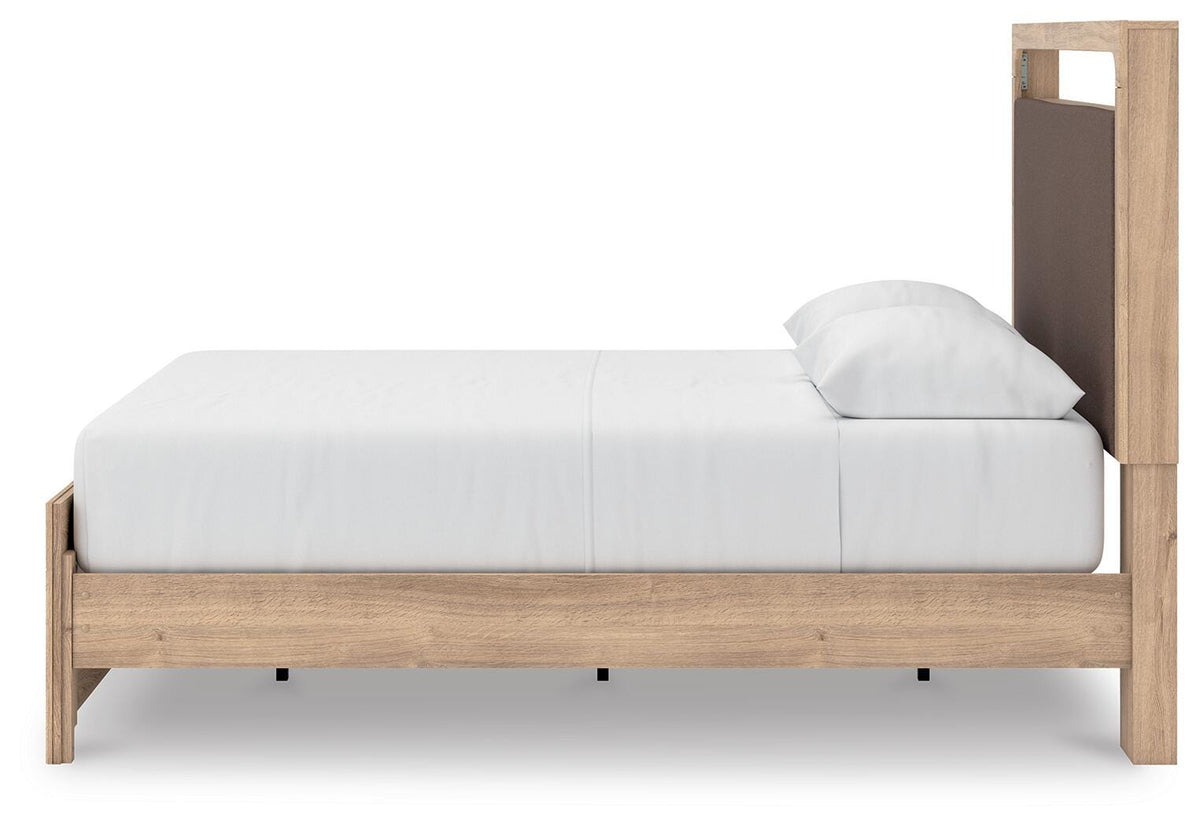 Kinlanni Upholstered Platform Bed Set - Queen, Dresser