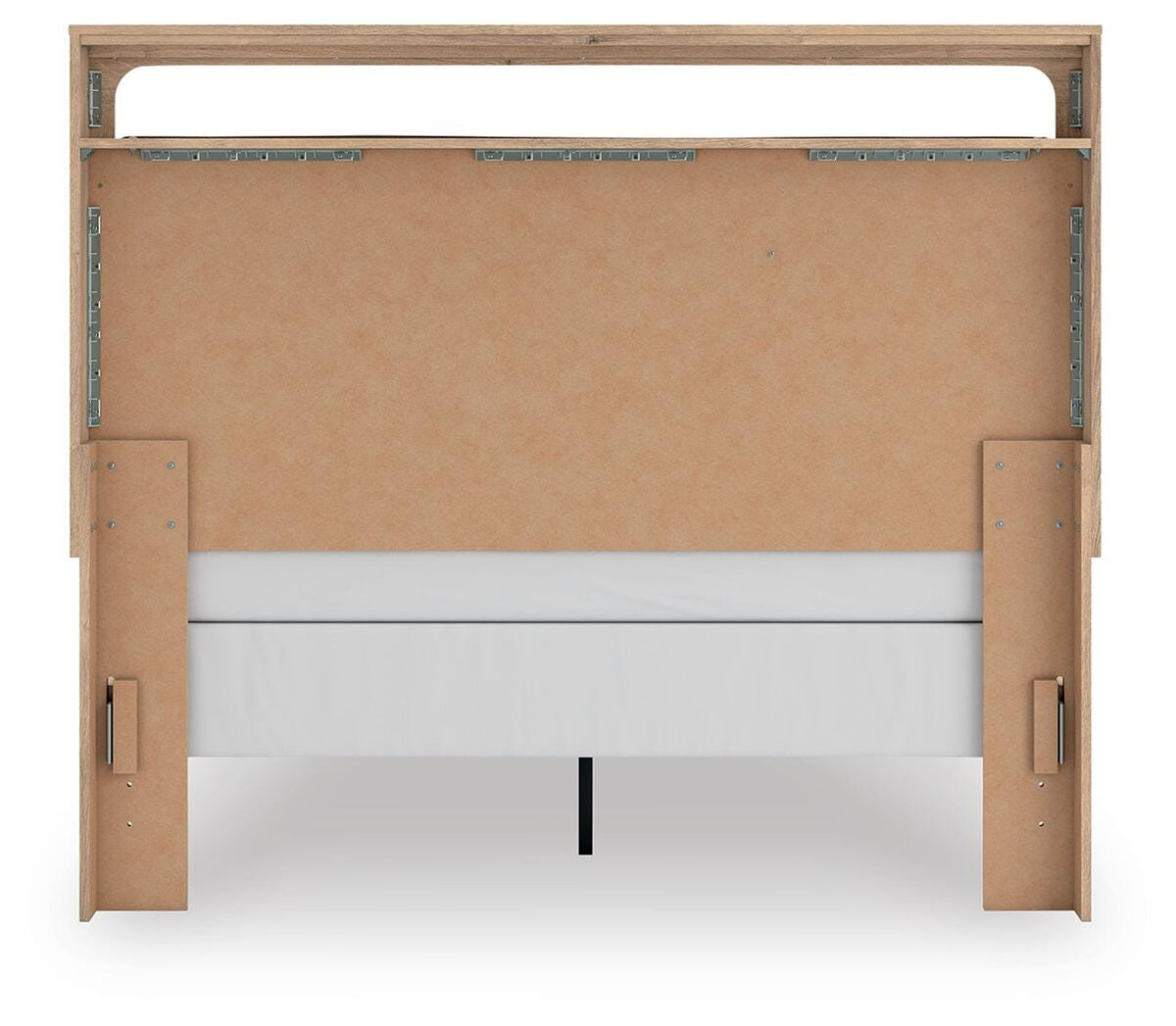 Kinlanni Queen Upholstered Panel Bed, Dresser and Mirror