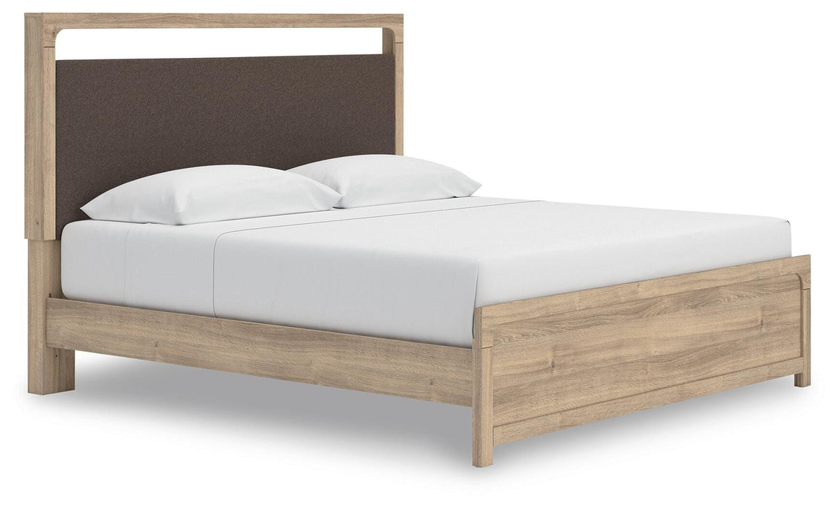 Kinlanni Upholstered Platform Bed Set - King, Dresser