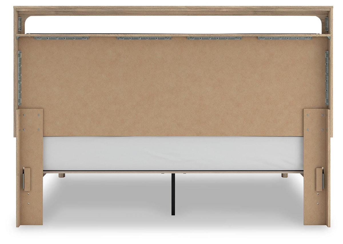 Kinlanni Upholstered Platform Bed Set - King, Dresser