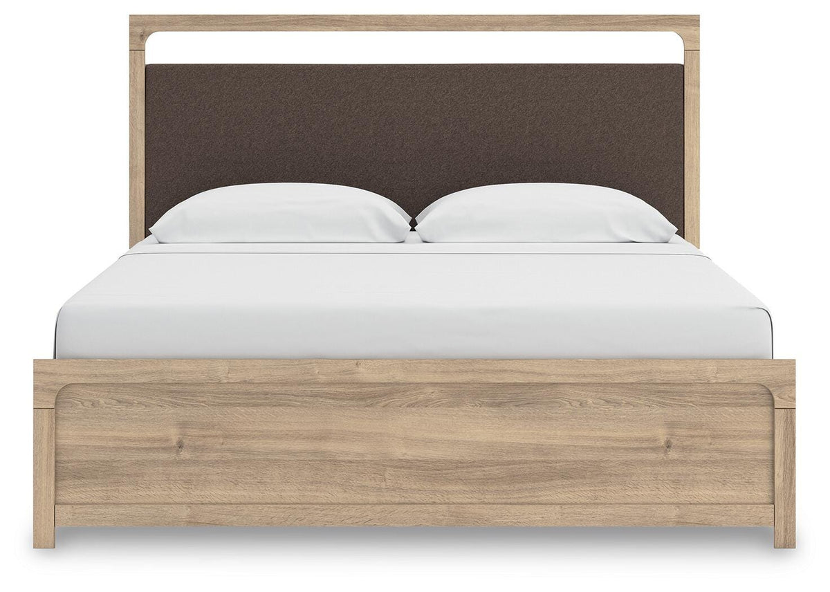 Kinlanni Upholstered Platform Bed Set - King, Dresser