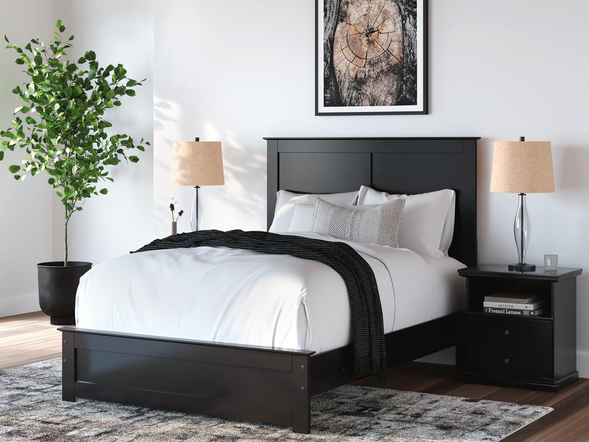 Maribel Full Panel Bed, Dresser, Mirror and Chest