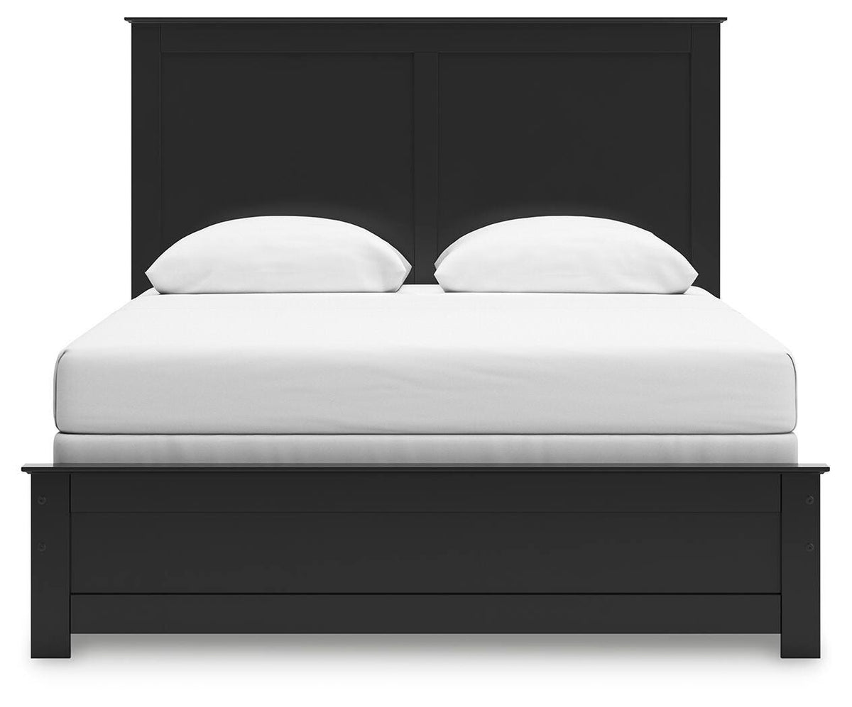 Maribel Queen Panel Bed with Dresser and Mirror