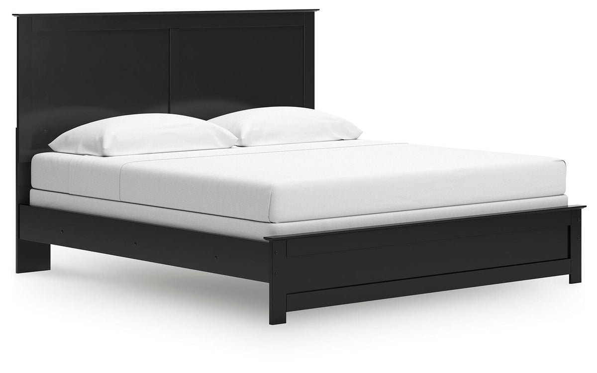 Maribel King Panel Bed, Dresser, Mirror, Chest, and 2 Nightstands