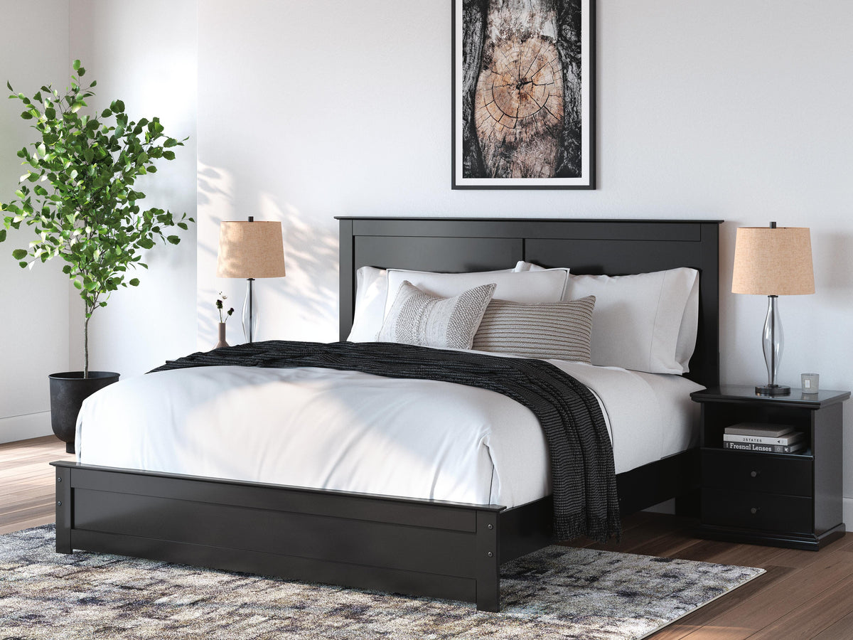 Maribel King Panel Bed, Dresser, Mirror and Nightstand